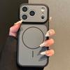 Официальный магнитный чехол для телефона для iPhone 17 Air 13 11 12 14 15 16 Pro Max Plus Magsafe Большое окно Защитная крышка для беспроводной зарядки