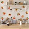 DIY Fruit and Peach Painting Kitchen Dining Room Refrigerator Stickers Home Background and Wall Beautification Stickers