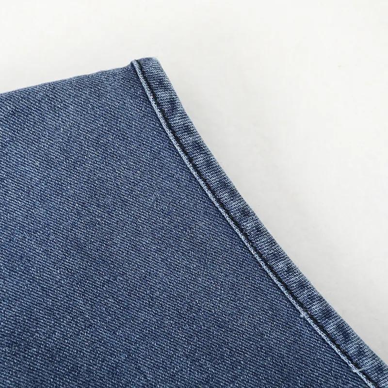 Женский весенне-осенний джинсовый жилет оверсайз, приталенная куртка с карманами