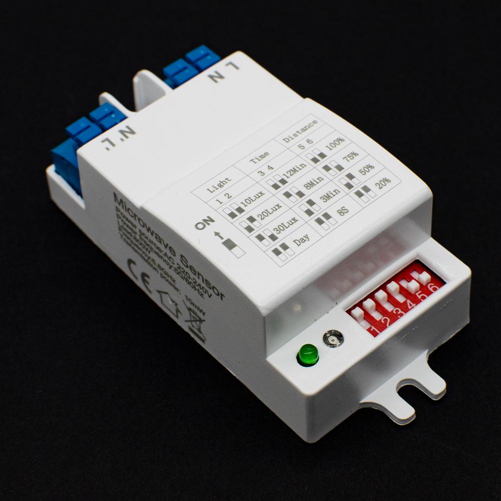 AC/90-265V Mini 5.8G microwave radar sensor Motion Detector switch