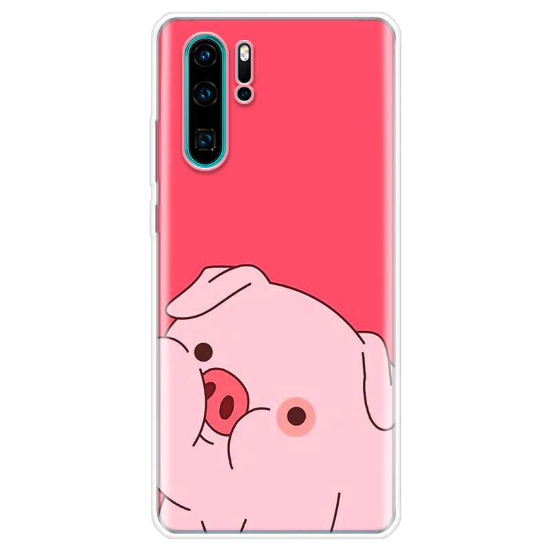 Чехол для телефона с милым розовым поросенком и рисунком для Huawei Y5 Y6 Y7 Y9S P Smart Z 2019 Honor 10 Lite 9 20 9X 8S 8X 8A Pro 7A 7X Coque