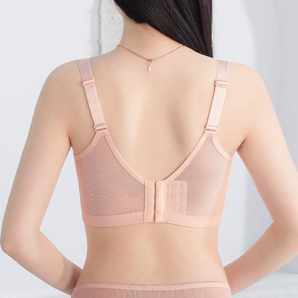 Lace Lingerie Women's Thin Adjustable Bra Breast Retraction Full-cup Bra Push Up Bra