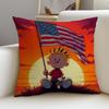 CCalvin and HobbesS Cushion Cover Breathable and skinfriendly linen pillowcase square removable and washable cushion