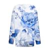 Women's T Shirt Tee Button Print Long Sleeve Daily Weekend Fashion Basic V Neck Regular Top