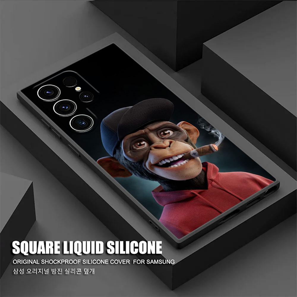 Утка Собака Лягушка Тигр Обезьяна Мультяшная Чехол S25 Ultra Для Samsung Galaxy S25 S24 S23 S20 S21 FE S22 Ultra S10 Plus Чехлы Чехол для Телефона