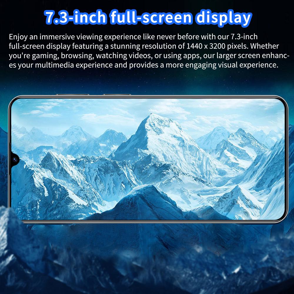 C20Pro 7,3-дюймовый полноэкранный Android-смартфон, 16 ГБ ОЗУ + 1 ТБ памяти