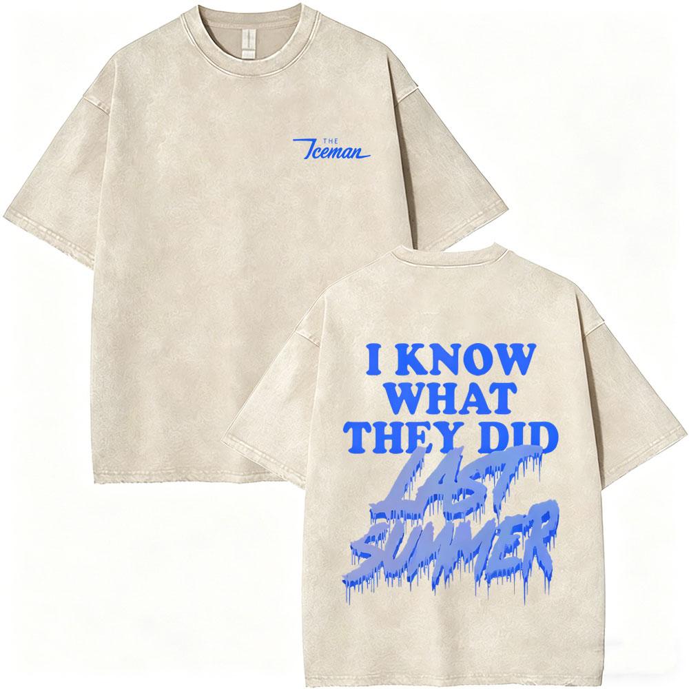 Washed Vintage Rapper Drake ICEMAN Album Graphic Tshirt Men Fashion Hip Hop Oversized T Shirts Mens High Quality Cotton Tshirt