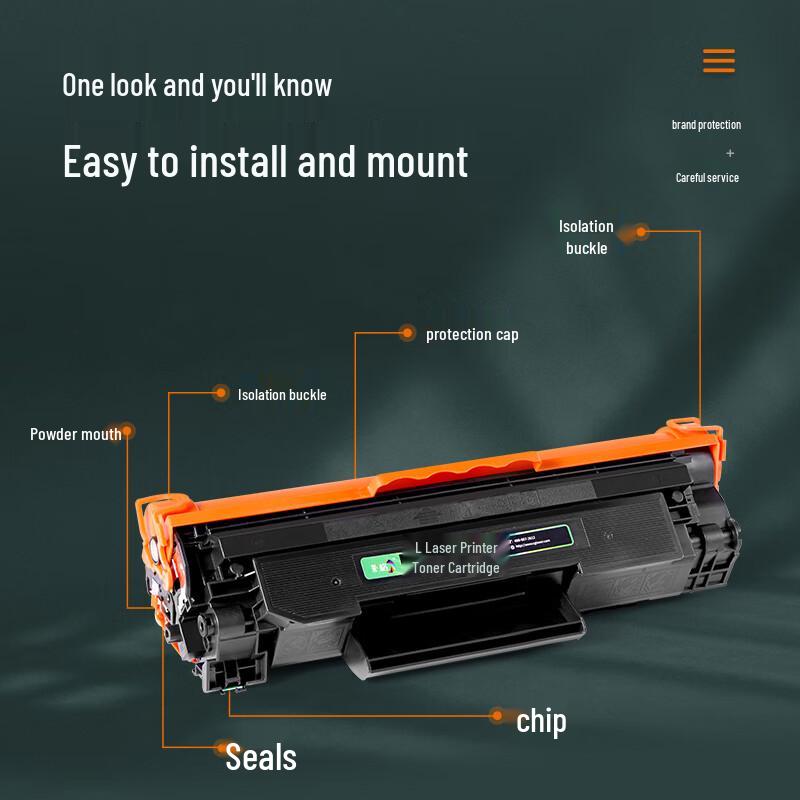 Cai Ge Compatible HP CC388A/88A Black Toner Cartridge