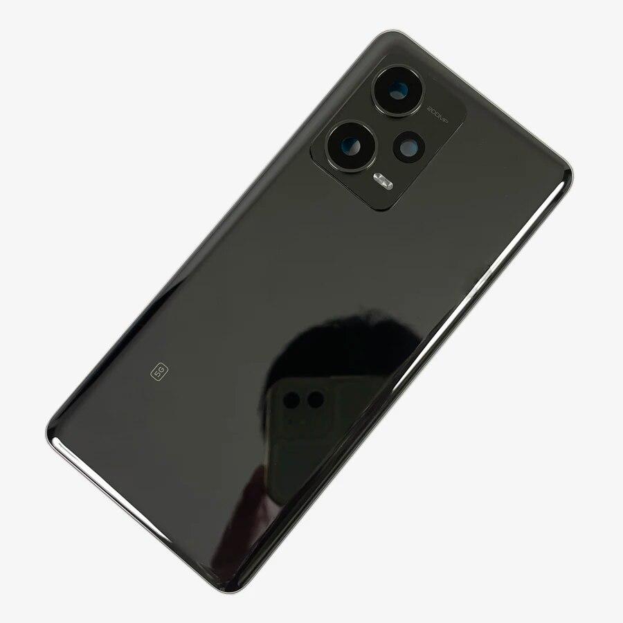 Задняя дверь корпуса для Xiaomi Redmi Note 12 Pro + 5G, стеклянная крышка батарейного отсека, задняя крышка, запасные части корпуса