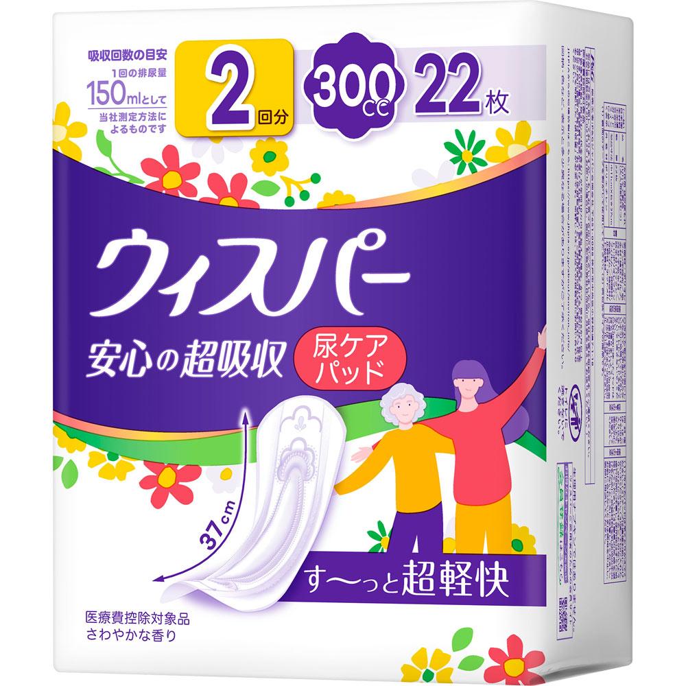 P&G Japan Whisper Anshin-no Super Absorbment 300cc 22sheets Pads (большое количество) Средства для ухода при протеканиях и легкой степени недержания Прокладки (большое количество)