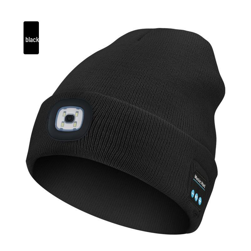 Многофункциональная светящаяся Bluetooth-шапка для музыки с LED-зарядкой
