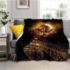 Футбольное одеяло с 3D принтом на все времена года, теплое и мягкое одеяло для дивана, дивана, офиса, дома, путешествий, кемпинга, подарок на день рождения