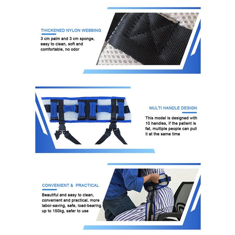 Walking Belt Rehabilitation Auxiliary Belt Leg Loops Nursing Safety Gait Assist Device Physical Therapy Training Aids