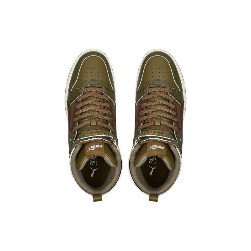 PUMA RBD Game High Top Casual Skate Shoes Men Olive Green 387604-01
