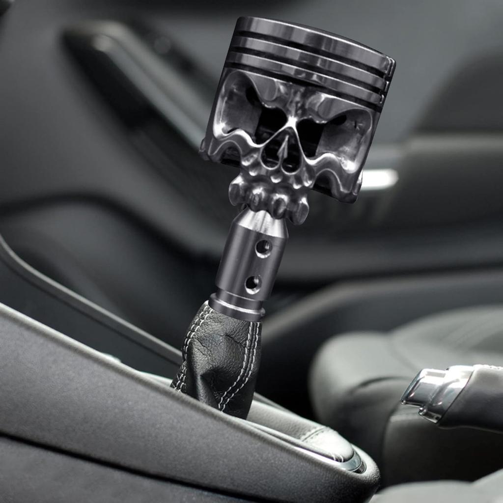 Стильная ручка рычага переключения передач из нержавеющей стали в форме черепа для автомобилей с механической/автоматической коробкой передач