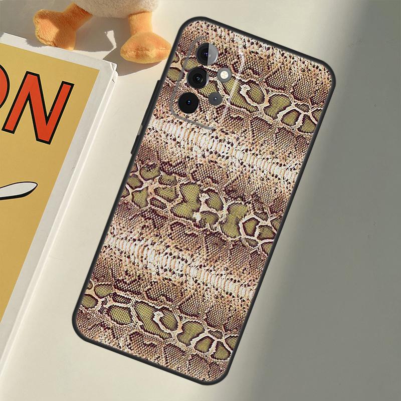 Змеиная Кожа Для Samsung Galaxy A33 A36 A56 A26 A16 A15 A55 A53 A35 A22 A32 A52 A54 A34 A14 A05 A06 Чехол