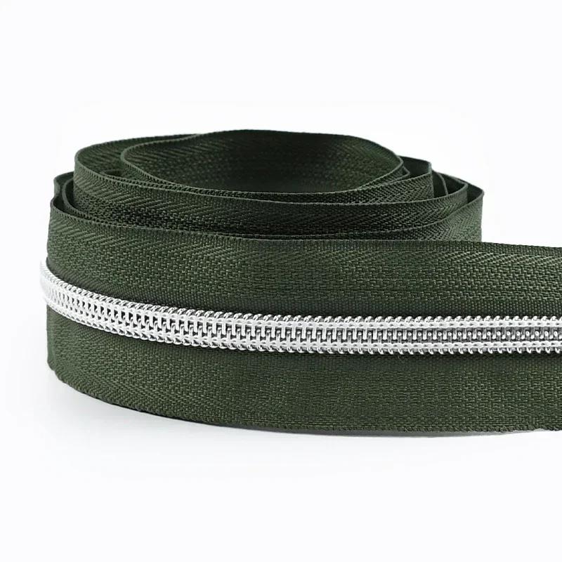 Meetee 1-10M 5# Нейлоновые молнии для сумки, обуви, одежды, пластиковая рулонная молния на метр, декоративные молнии, ремкомплект, швейные аксессуары для DIY