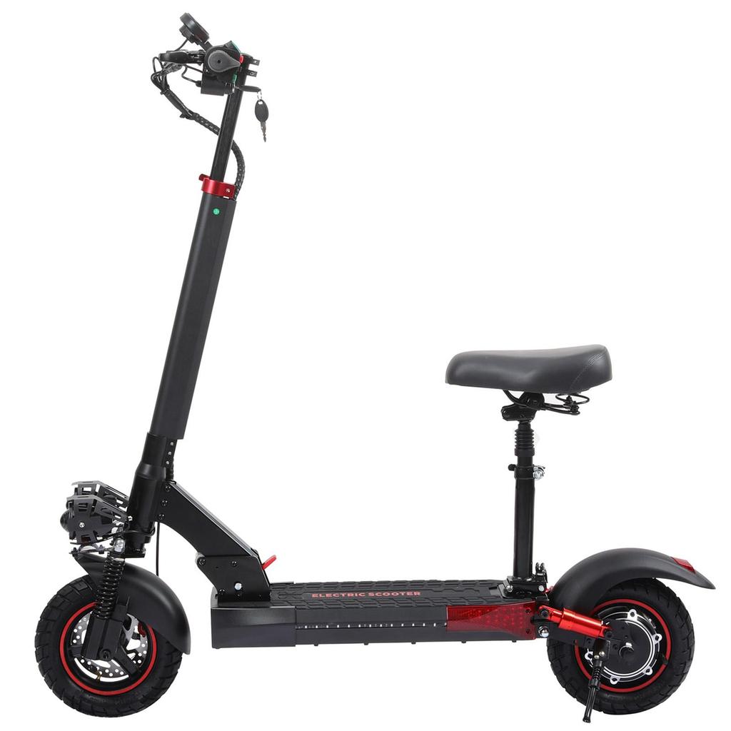Foldable Freeboy J01 Electric Scooter for Adult Commuter, 800W 48V15Ah, Dual Suspension & Disc Brake, Max Load 120KG, , 10" City E-Scooter with Seat