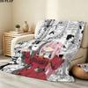 1PC Franxx Zero Two Patterned Flannel Blanket Suitable For All Seasons For Home Decor Warmth And Comfort Gifts Holiday Present