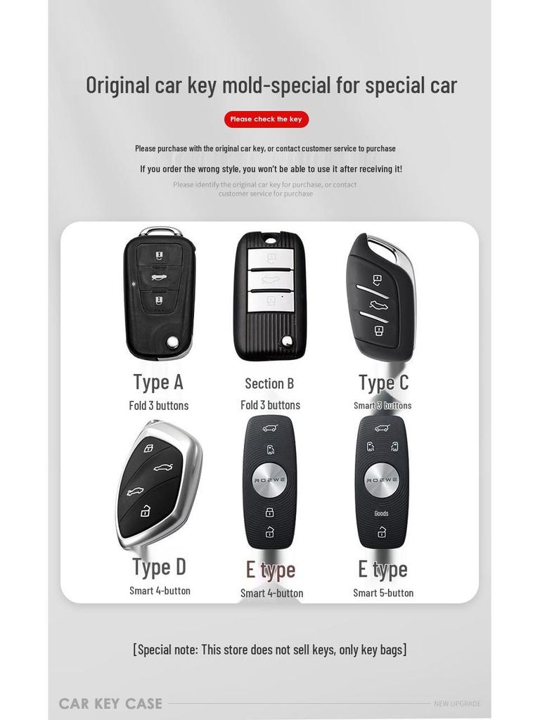 Key Case for Roewe 350/360/750: Folding W5 Special Shell