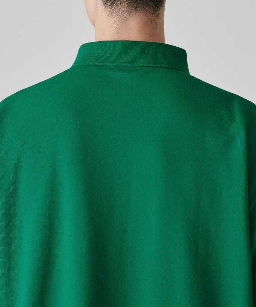 MUSINSA STANDARD [Cooltandard] Oversized Pique Polo Shirt [Irish Green]