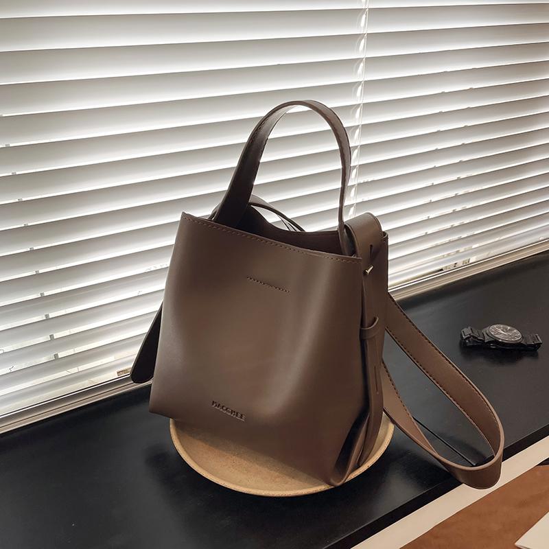 Women Bag Handbag Simple Fashion Shoulder Bag Luxury Messenger Bag PU Leather Bucket for Women Brand Crossbody