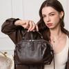 Сумка-портфель из натуральной коровьей кожи первого слоя, новая вместительная сумка через плечо, универсальная ретро сумка-мессенджер для commuters, сумка.