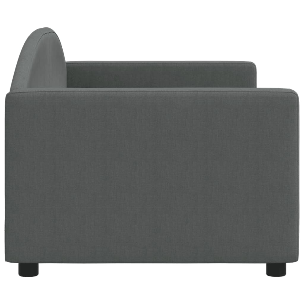 Daybed Dark Grey 80x200 cm Fabric