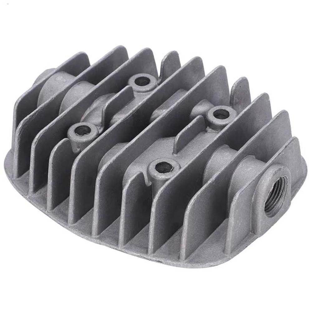 G1/2In G3/8In Female Threaded Metal Cylinder Head Fit For Air Compressor