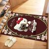 Leopard Print Hello Kitty Square rugs are a great choice for living rooms, bedrooms, home décor, and as gifts.