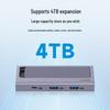 Hagibis Корпус для M.2 NVMe/SATA SSD и док-станция USB-C