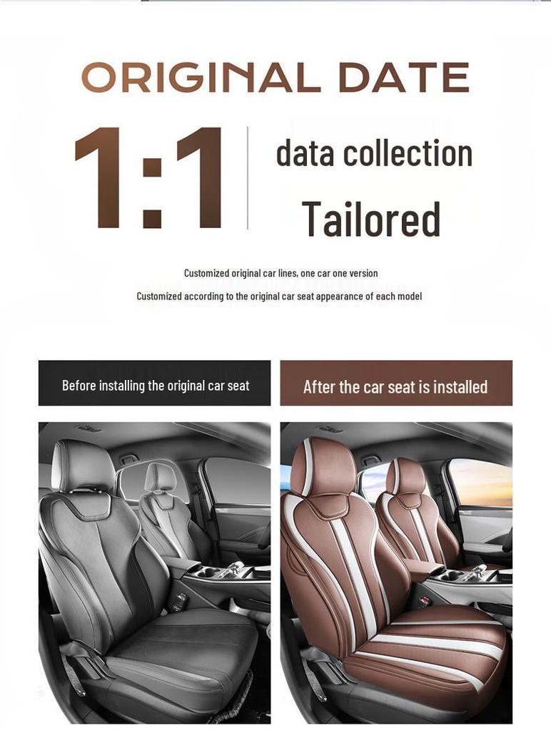Qin PLUS 25 Smart Driving Seat Cushion & Cover - All-Season Breathable Leather