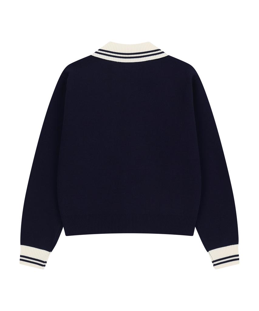 SPERRY Heritage Knit Zip-Up Jacket_Navy [Sprn_0001]