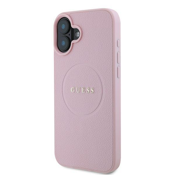 Guess Guhmp16Mpghsmmp Iphone 16 Plus6.7 Różowy/Pink Hardcase Grained Ring Magsafe