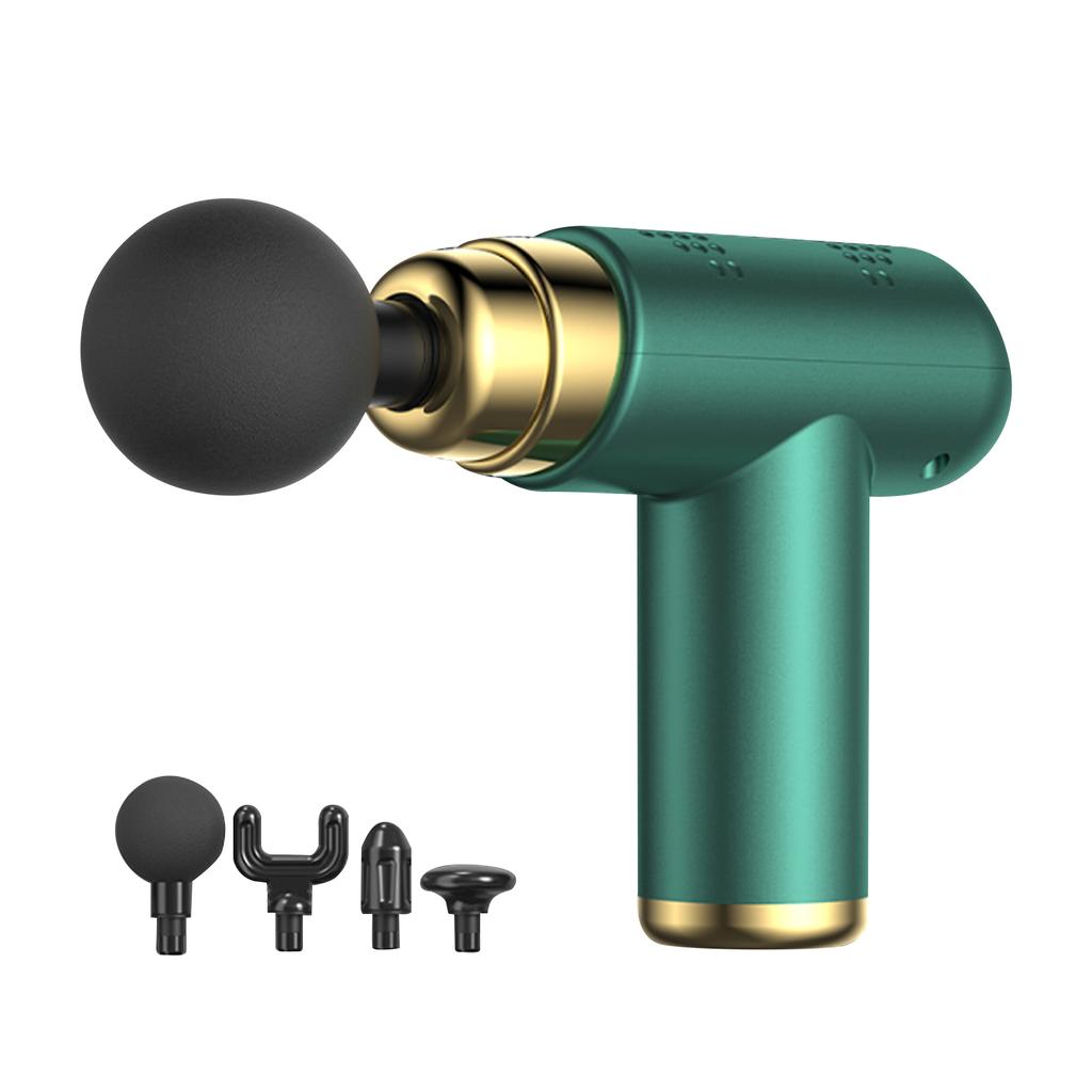 Fascia Massage Gun Muscle Relaxation Massager Portable Handheld Electric Body Massage Gun with 4