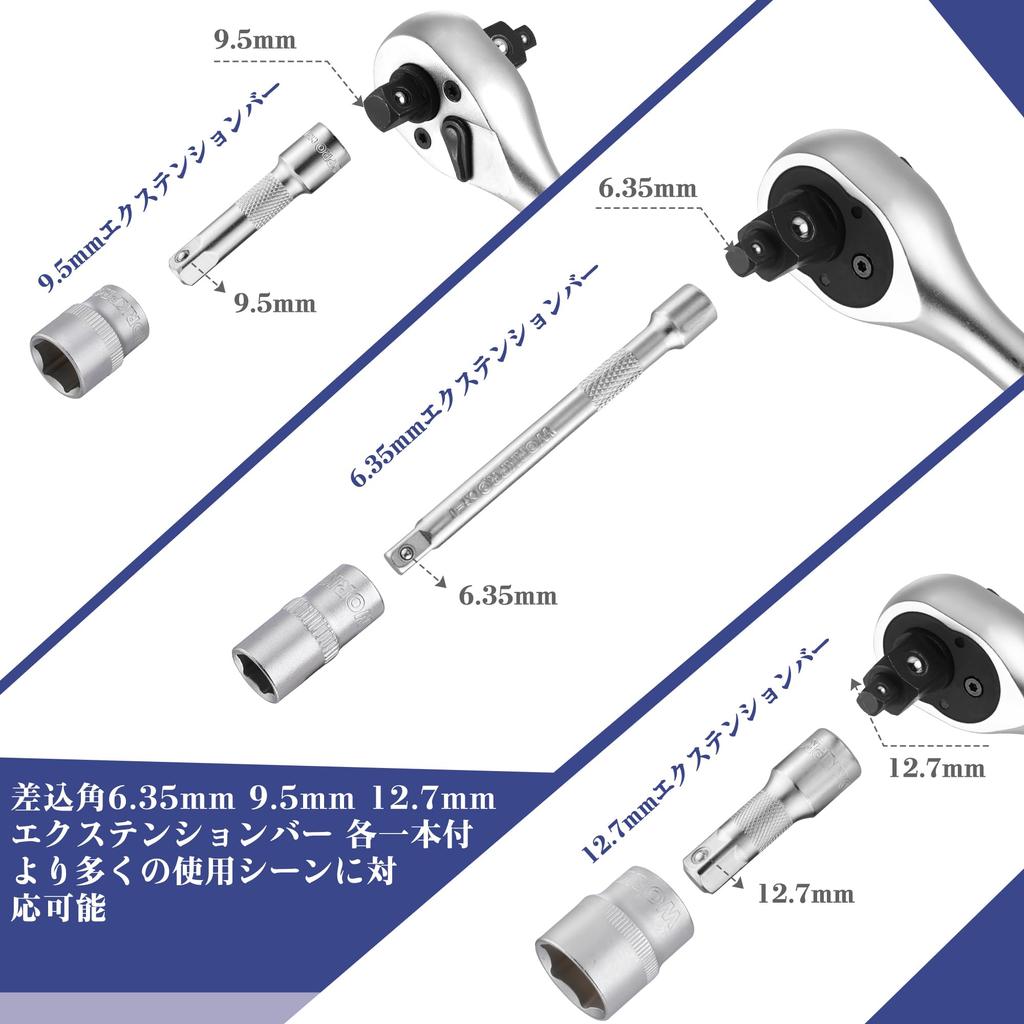 WORKPRO Набор гаечных ключей и головок для гаража с трещоткой и трещоткой Набор инструментов для ремонта мотоциклов и автомобилей с кейсом 22 предмета,