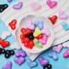 50Pcs Colourful Bracelet Necklace DIY 17mm*22mm Jewelry Making Findings Acrylic Heart Shape Handmade Accessories Spacer Beads