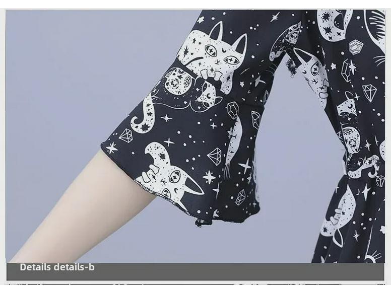 Женский летний комплект большого размера из двух предметов с кружевным воротником и эффектом похудения: Топ с коротким рукавом и шорты с принтом