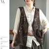 Летний женский кружевной жилет, свободный кардиган с вырезом, жилет в богемном стиле из хлопка с V-образным вырезом, тонкая верхняя одежда
