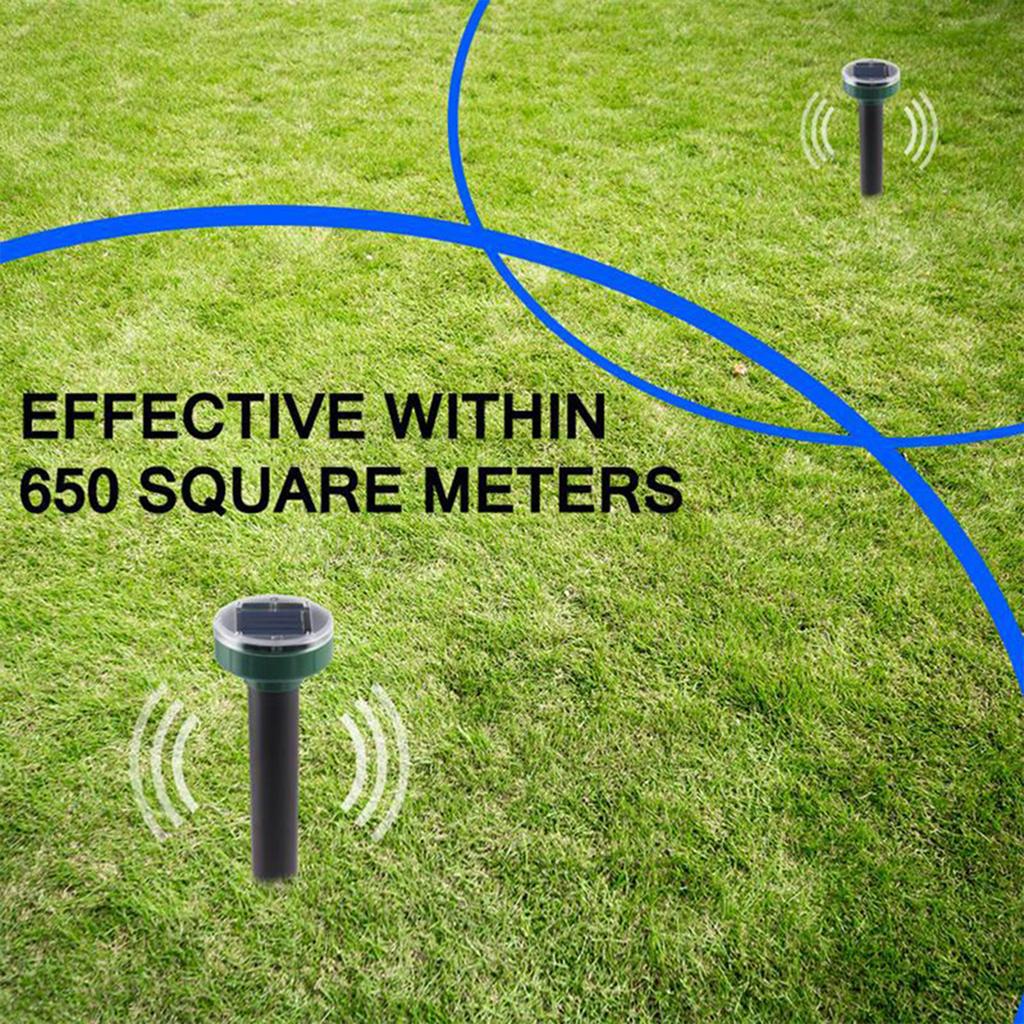 4 шт. отпугиватель кротов на солнечной батарее для сада, средство борьбы с вредителями, отпугиватель сурков, средство от кротов для газона, сада, двора, дома