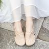 Retro Baotou Flat Casual Women's Sandals New Summer Outwear Round Toe Shallow Mouth Soft Sole Low Heel Roman Shoes