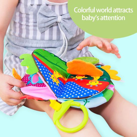 Раннее обучение головоломка игрушки милые подвесные детские мягкие погремушки тканевая книга прорезыватель игрушка малыш