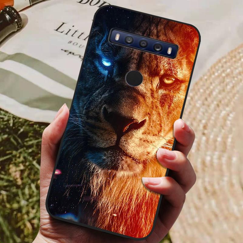Для TCL 10 SE Чехол Роскошный Волк Лев Силикон ТПУ Мягкий Чехол для Телефона Для TCL 10 SE Coque TCL 10SE Capa TCL10 SE Милый Funda