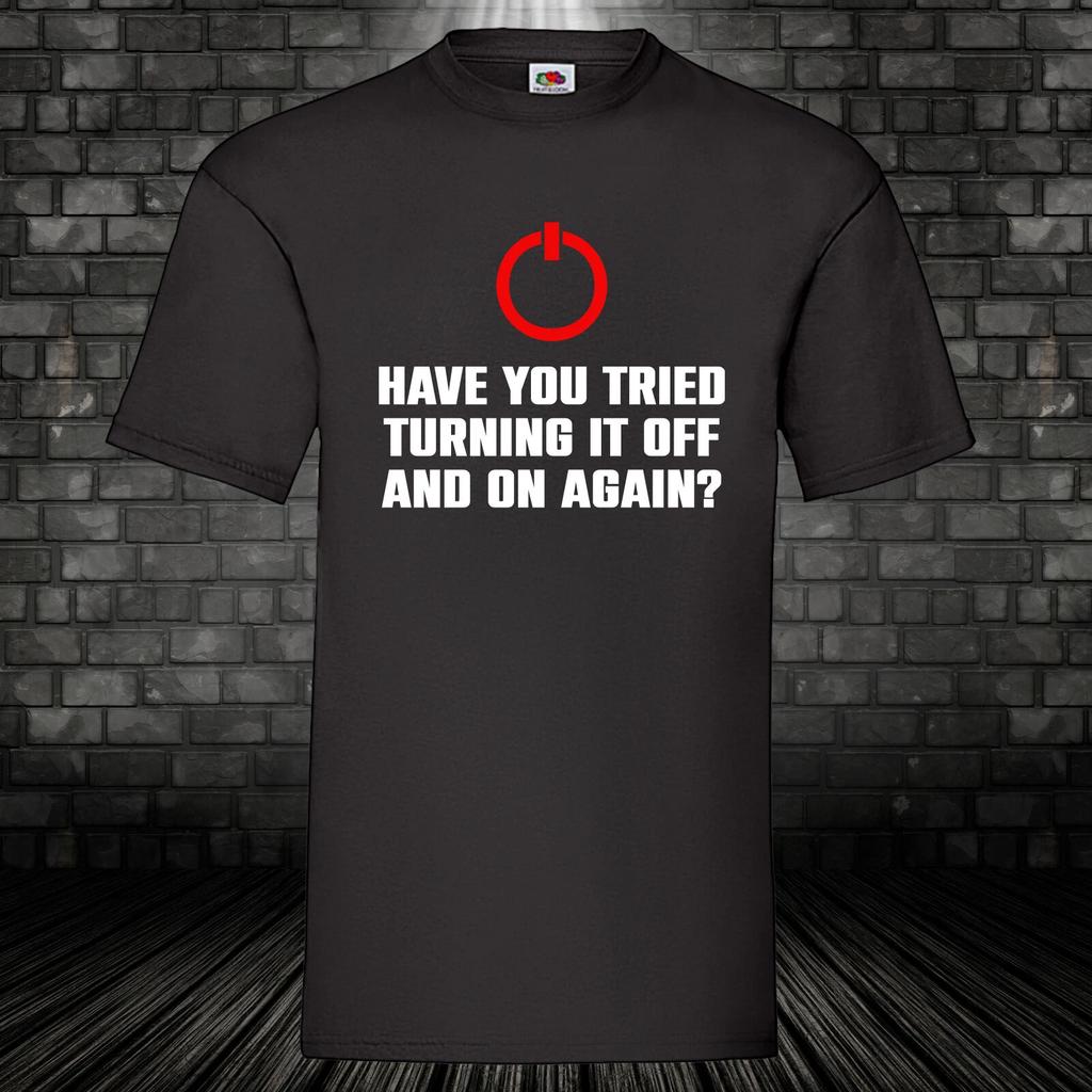 On Aus Computer T-Shirt Cult On Off Switch Fun Shirt 100% Cotton S-5XL