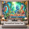 Sunset Landscape (1) Theme Personalized Tapestry Custom Name Text Wall Hanging Tapestry Home Background Decoration