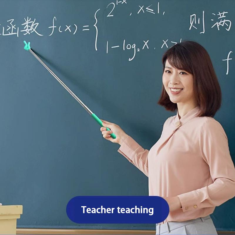 Выдвижной указатель для учителя, дизайн из нержавеющей стали, телескопическая школьная указка, принадлежности для учителей для классов