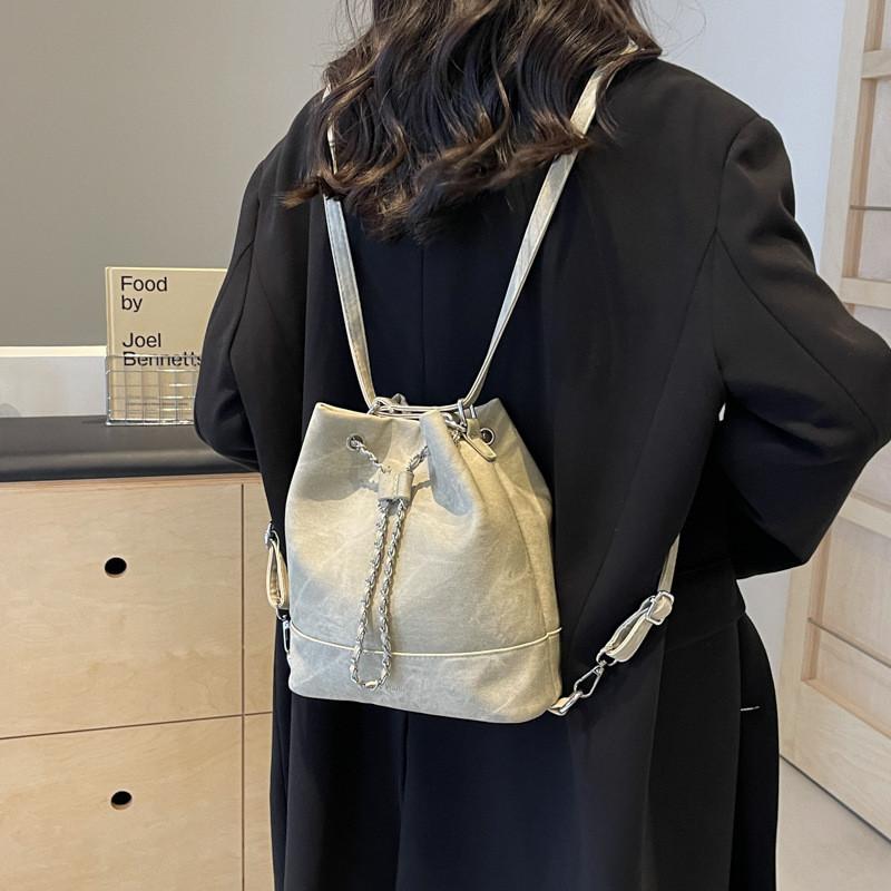 Ielgy All-Match Multifunctional Fashion One-Shoulder Bucket Bag