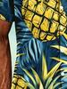 Trendy New Men'S Shirt with a Large Pineapple Print. Casual And Comfortable. High-End And Skin-Friendly. Perfect for Gifting