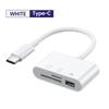 3-в-1 Type-C Адаптер для карт памяти TF SD, OTG USB C, USB2.0 Коннектор для карт, Подходит для MacBook, USB Type C Адаптер