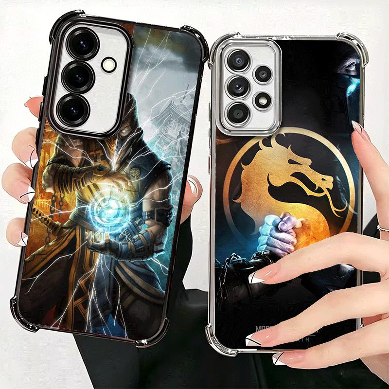 Mortal Kombat Game Plating Phone Case For Samsung A17 A07 A37 A57 A16 A56 A15 A55 A14 A54 A13 A53 A26 A36 A25 A35 A24 A34 A23 A3